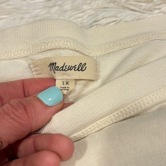 Madewell Coastal Drive Softfade Cotton Oversized Tee SOLD OUT Woman’s Size 1X - Picture 6 of 14